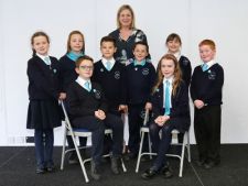 Miss Julie Cummings - Principal with members of our Students Council