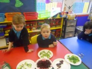 Primary 1 taste foods from around the world!